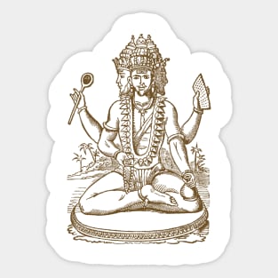 Brahma Indian Deity - God Sticker